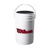 WILSON SPORTING GOODS Baseball & Softball Wilson Ball Bucket White W/Lid
