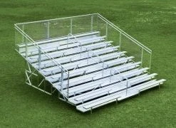 OUTDOOR ALUMINUM Outdoor Field Equipment ALUMINUM PORTABLE BLEACHERS (5 ROWS/15" L)