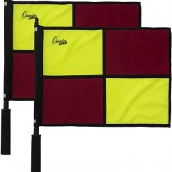 CHAMPION SPORTS Soccer CHAMPION OFFICIAL'S CHECKERED FLAGS W/ BORDER