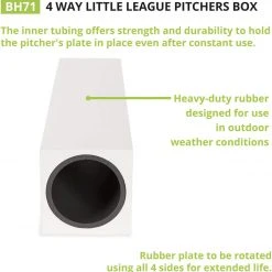 CHAMPION SPORTS CHAMPION 4-WAY PITCHER'S RUBBER (LITTLE LEAGUE MODEL) Baseball & Softball