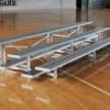 OUTDOOR ALUMINUM TIP N' ROLL BLEACHERS (3 ROWS / 21' L)
