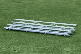 OUTDOOR ALUMINUM Outdoor Field Equipment ALUMINUM PORTABLE BLEACHERS (3 ROWS/27" L)