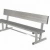 OUTDOOR ALUMINUM PORTABLE HEAVY DUTY PLAYER BENCH & BACK (21')