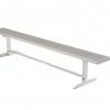 OUTDOOR ALUMINUM Outdoor Field Equipment PORTABLE HEAVY DUTY PLAYER BENCH NO BACK (15')