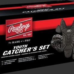 RAWLINGS SPORTING GOODS Rawlings PLCSY-B Players Youth Catchers Set - Black Baseball & Softball