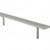 OUTDOOR ALUMINUM PERMANENT HEAVY DUTY PLAYER BENCH NO BACK (15') Outdoor Field Equipment