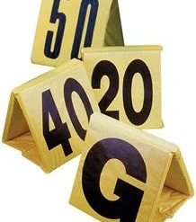 ATHLETIC SPECIALTIES INC COLLAPSIBLE SIDELINE MARKERS (YELLOW / BLACK)