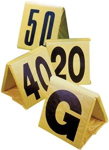 ATHLETIC SPECIALTIES INC COLLAPSIBLE SIDELINE MARKERS (YELLOW / BLACK)