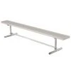 OUTDOOR ALUMINUM PORTABLE HEAVY DUTY PLAYER BENCH NO BACK (7'5")