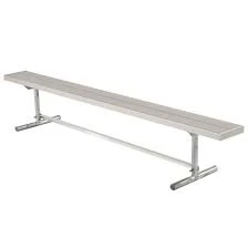 OUTDOOR ALUMINUM PORTABLE HEAVY DUTY PLAYER BENCH NO BACK (21') Outdoor Field Equipment