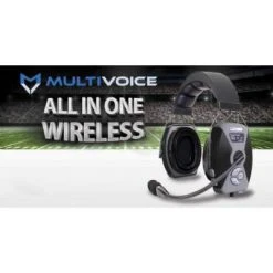 MULTIVOICE BACKPACK & HEADSET - DUAL MUFF Football